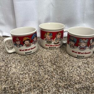 3 Vintage Campbell Kids Soup Mugs 1989 1997 EVC